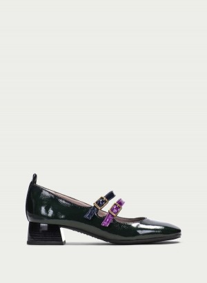 Pantofi Mary Jane Dama Hispanitas Manila Verzi Violet | SQN9690FG