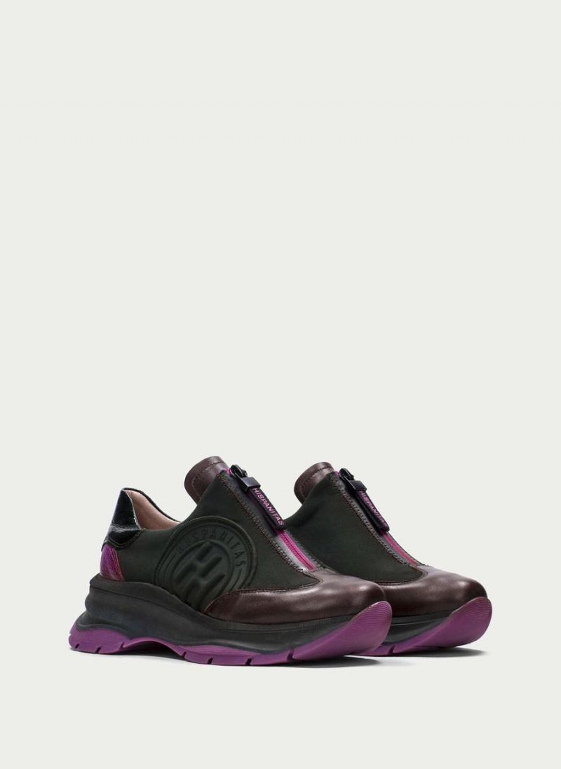 Adidasi Dama Hispanitas Alaska Verzi Maro Violet | CYK5555HL
