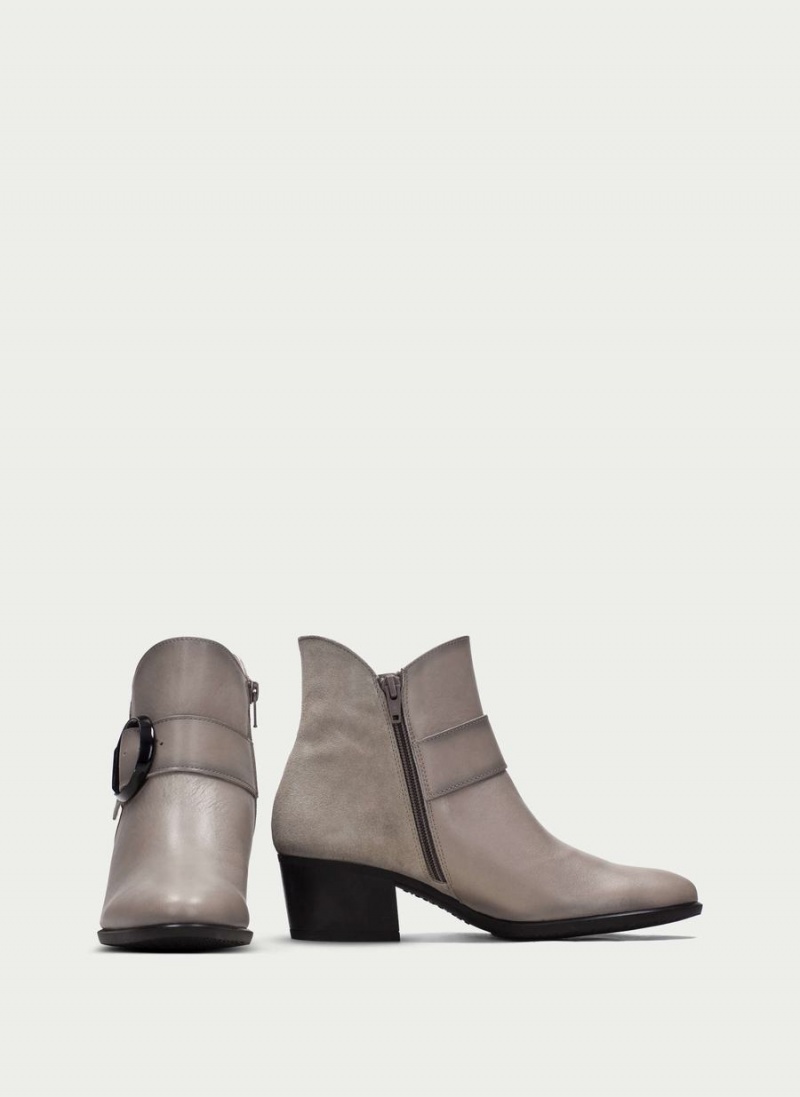 Botine Dama Hispanitas Madeira Gri Maro | TPC3081QT