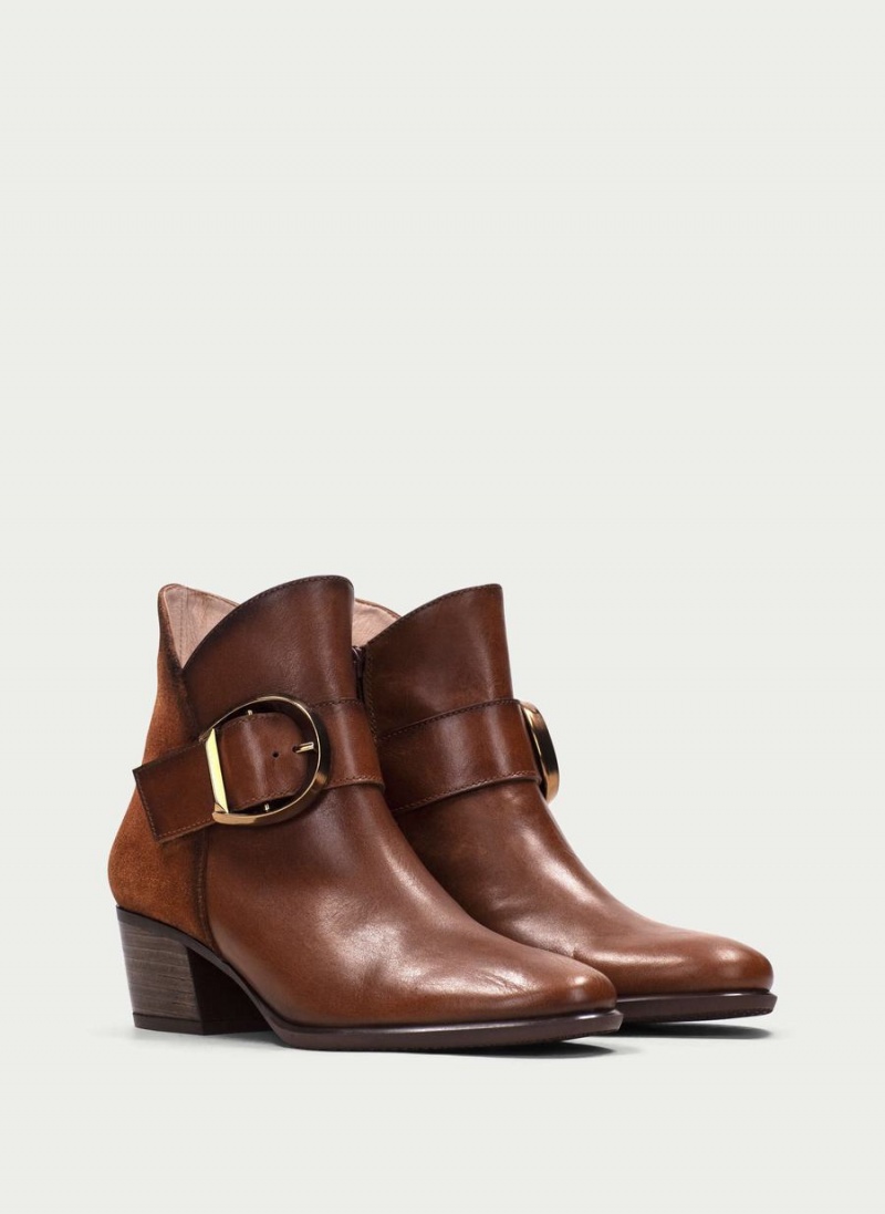 Botine Dama Hispanitas Madeira Maro Inchis | TQT455OE