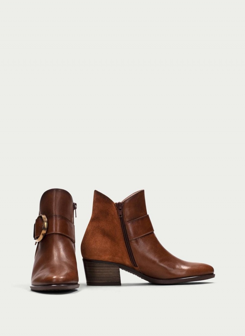 Botine Dama Hispanitas Madeira Maro Inchis | TQT455OE