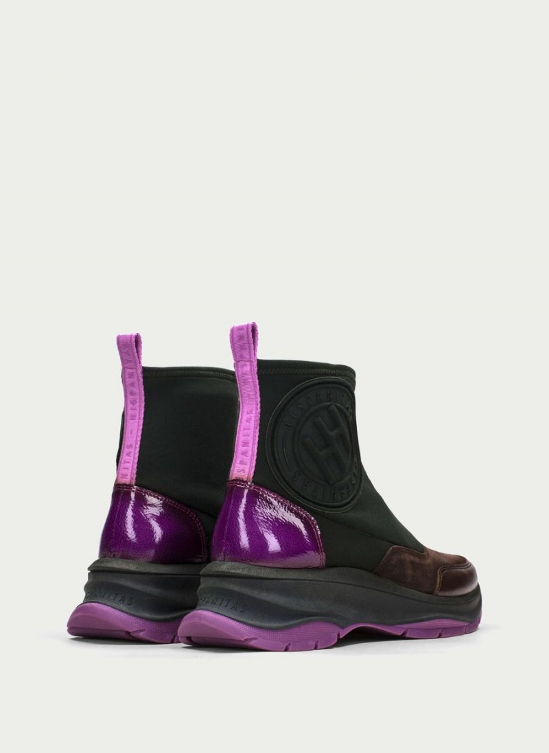 Botine Sport Dama Hispanitas Alaska Verzi Maro Violet | SKR6499AW