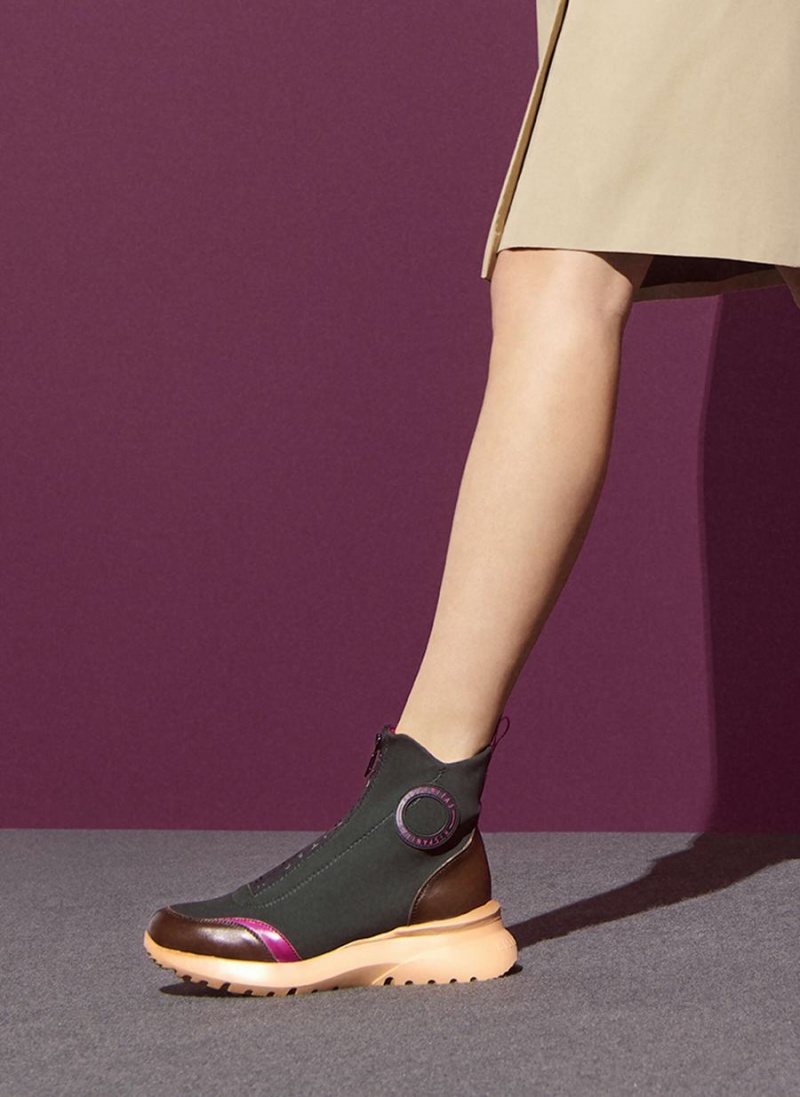 Botine Sport Dama Hispanitas Polinesia Maro Verzi | QFZ3332PQ