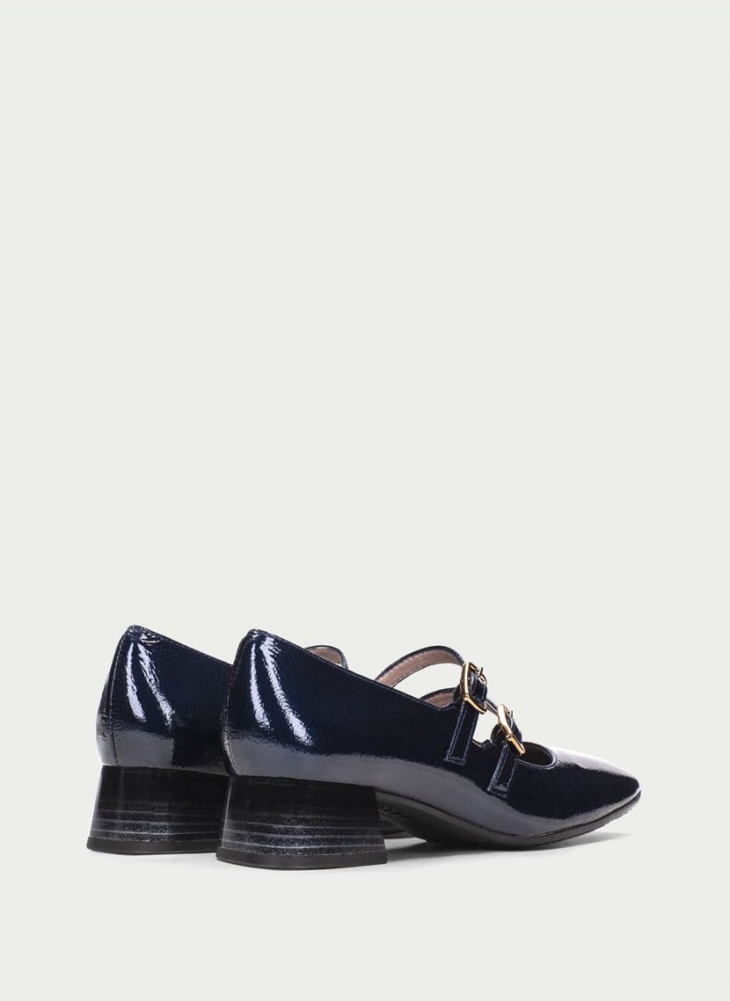 Pantofi Mary Jane Dama Hispanitas Manila Bleumarin Albastri | QDZ9293UZ